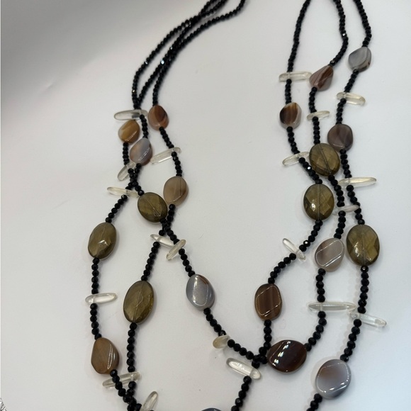 Vintage Elegant Multi-Strand Beaded Necklace - Picture 1 of 3